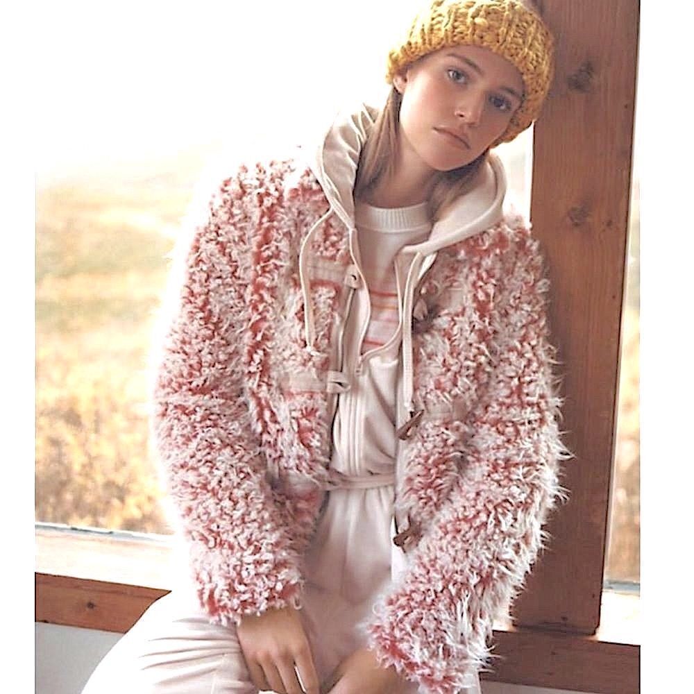 Anthropologie Brenna Rose Faux Fur Jacket Size XS NWT
